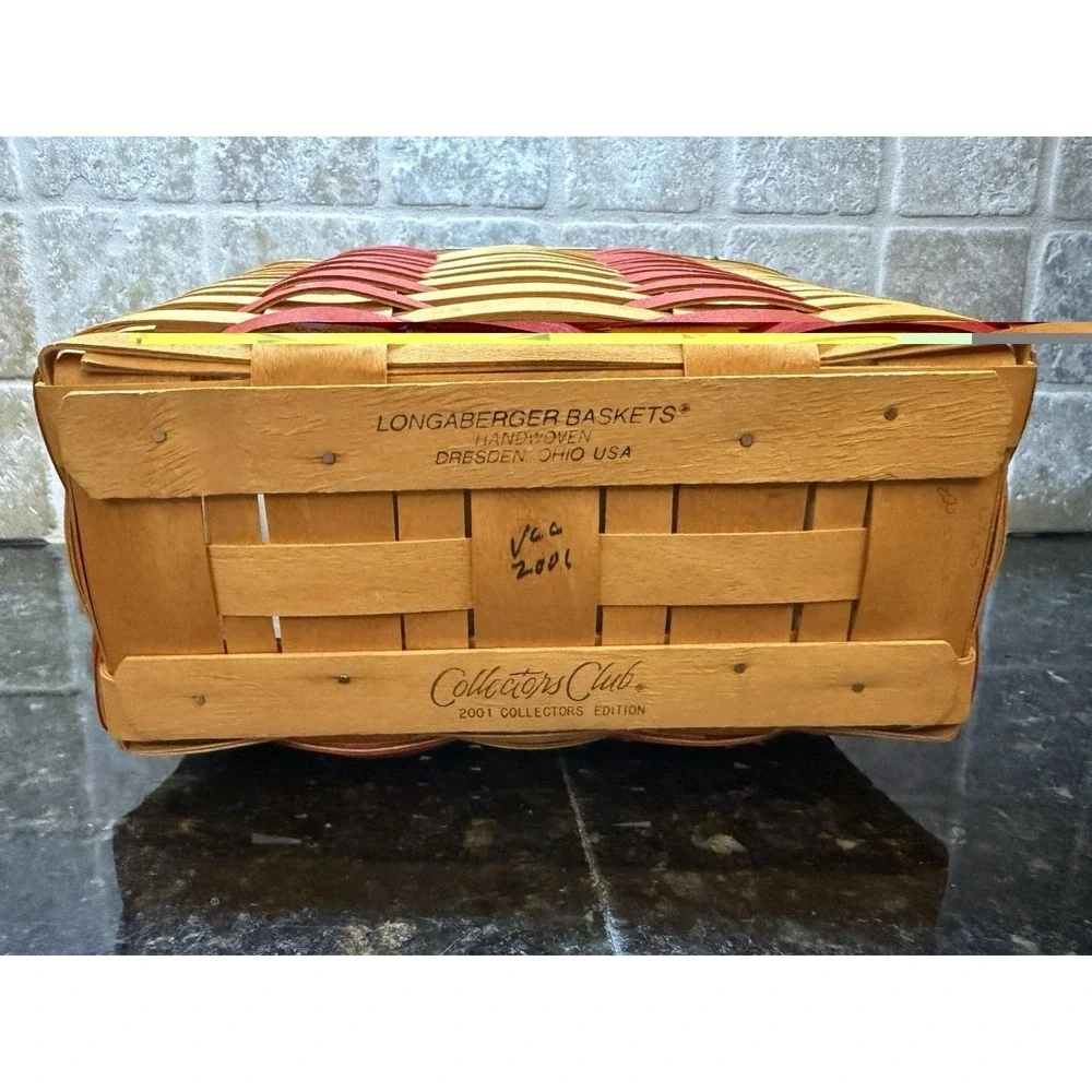 Longaberger Collectors Club 2001 Whistle Stop Basket‎ & Hostess Appreciation USA